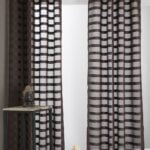 Κουρτίνα (Σετ 2 Τεμ) Mcdecor Ριγέ Καφέ