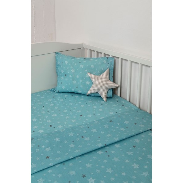 Σετ Σεντόνια κούνιας Hello Star 304 - Blue  Naf Naf