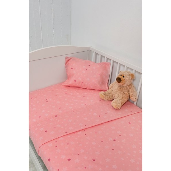 Σετ Σεντόνια κούνιας Hello Star 304 - Pink Naf Naf