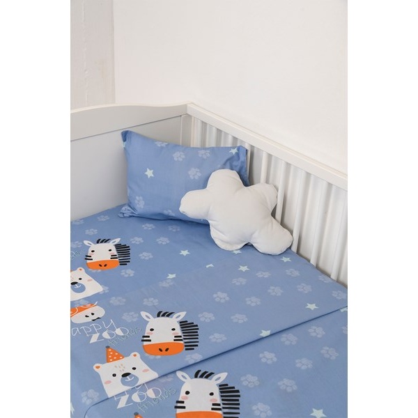Σετ Σεντόνια κούνιας Little Zoo 301 - Blue Naf Naf