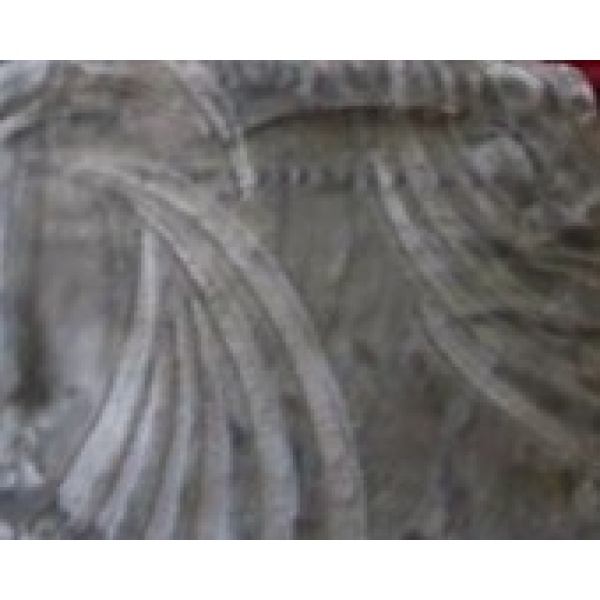 Κουβέρτα μονόχρωμη βελουτέ ανάγληφη γκρι HOME&STYLE