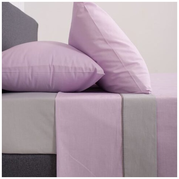 ΒΙΟΚΑΡΠΕΤ Σετ σεντόνια Μονά VIEW - Lilac Lt Grey