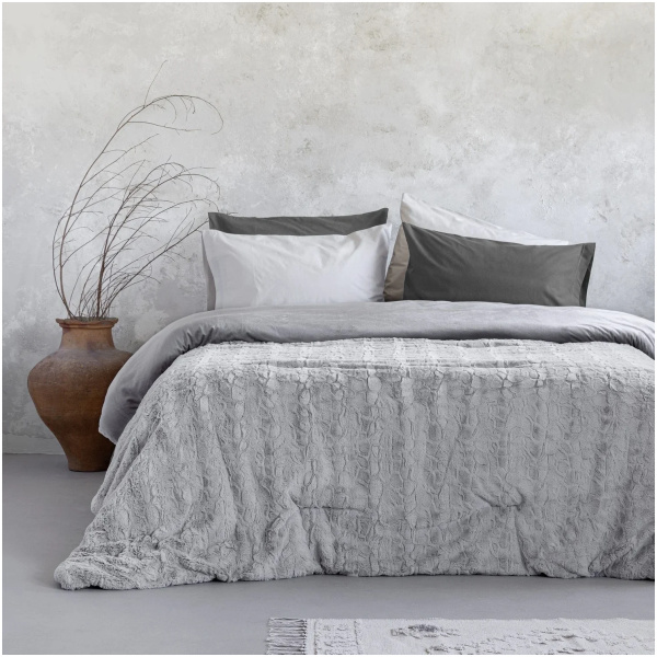 ΝΙΜΑ ΗΟΜΕ Κουβερτοπάπλωμα Velure - Light Gray