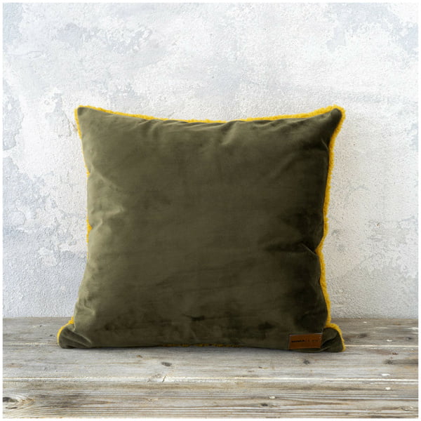 NIMA HOME Διακοσμητικό Μαξιλάρι Nuan Brown / Mustard Beige