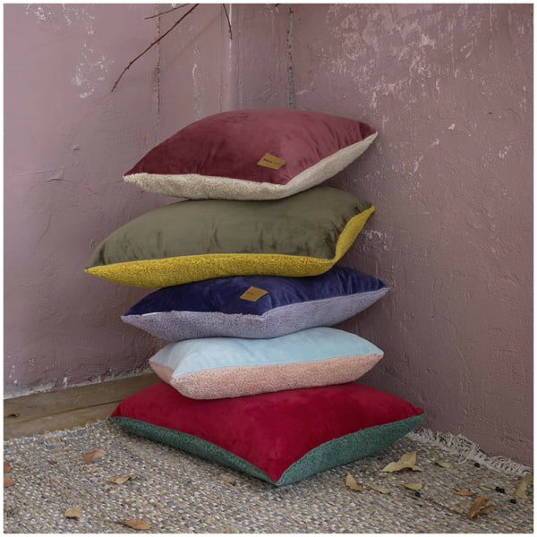 NIMA HOME Διακοσμητικό Μαξιλάρι Nuan Wine Red - Light Beige - Image 2