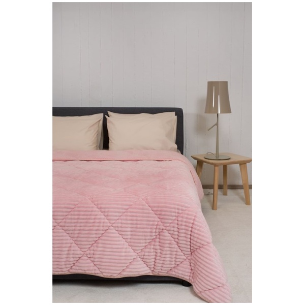 NAF NAF Κουβερτοπάπλωμα PREMIUM FURY BLANKET Light Pink