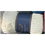 Κουβέρτα Υπέρδιπλη Fleece Βελουτέ Εκρού Ρίγα NEW WORLD