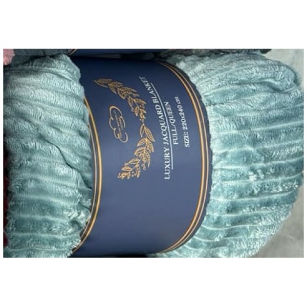 Κουβέρτα Υπέρδιπλη Fleece Βελουτέ Μέντα Ρίγα NEW WORLD