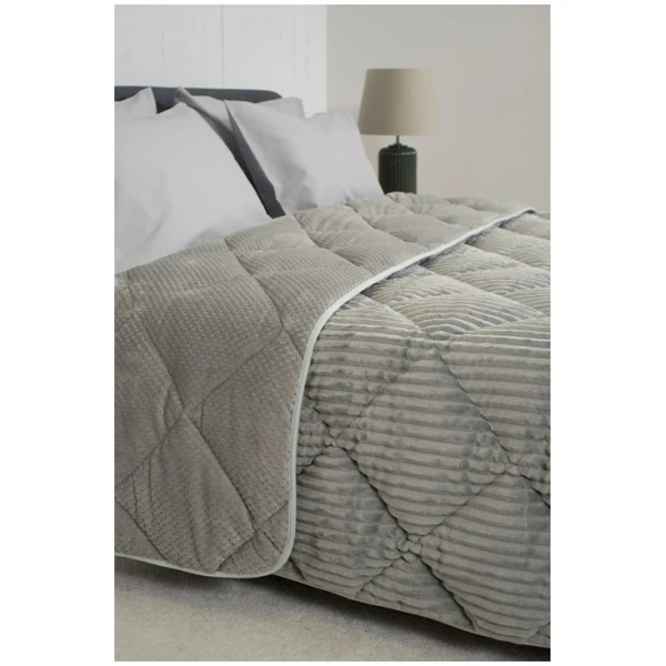 NAF NAF Κουβερτοπάπλωμα Υπερ PREMIUM FURY BLANKET Light Grey - Image 2