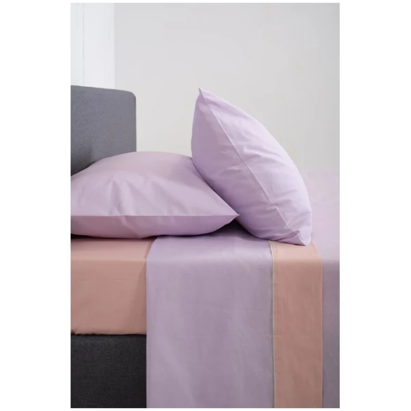 ΒΙΟΚΑΡΠΕΤ Σετ σεντόνια HOME View Lilac - Powder - Image 2