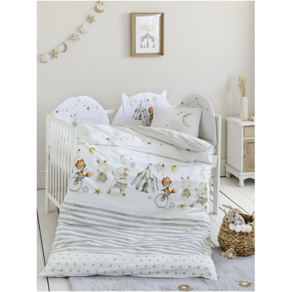 NIMA HOME Σετ Σεντόνια Κούνιας Baby Circus