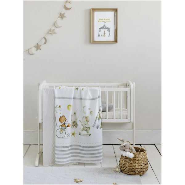 NIMA HOME Σετ Σεντόνια Κούνιας Baby Circus - Image 2