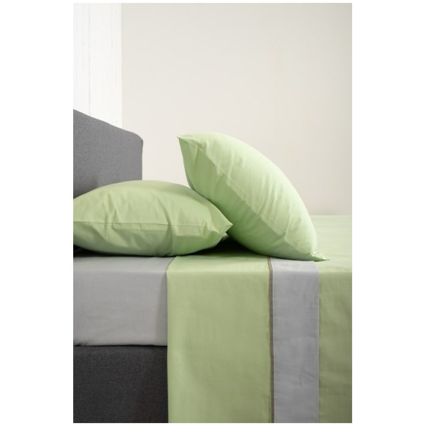 ΒΙΟΚΑΡΠΕΤ Σετ σεντόνια HOME View Lime - LT Grey - Image 2