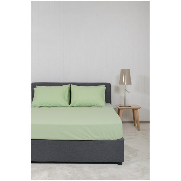 ΒΙΟΚΑΡΠΕΤ Σετ σεντόνια HOME View Lime - LT Grey