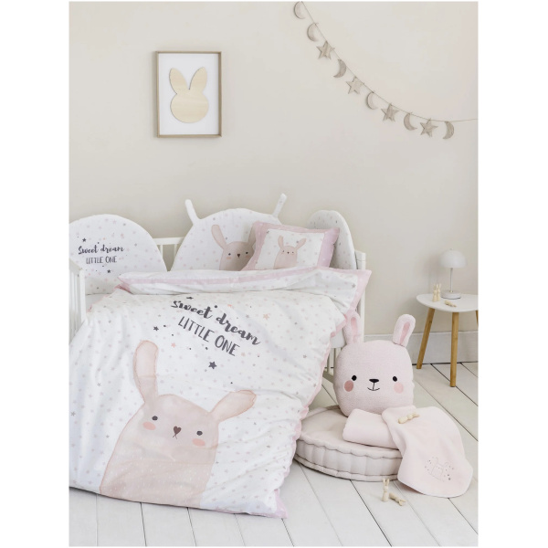 NIMA HOME Σετ Σεντόνια Κούνιας  Lovely Bunny