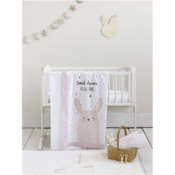 NIMA HOME Σετ Σεντόνια Κούνιας  Lovely Bunny - Image 2