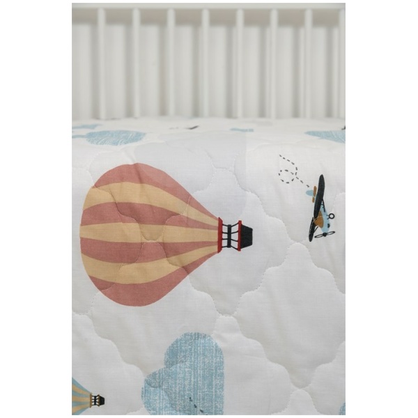 Naf Naf  Κουβερλί Little Ballons 305 - White Grey - Image 4