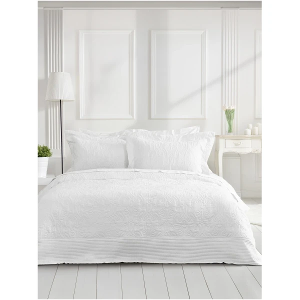 NIMA HOME Νυφικά Σετ Κουβερλί  Harmony - White