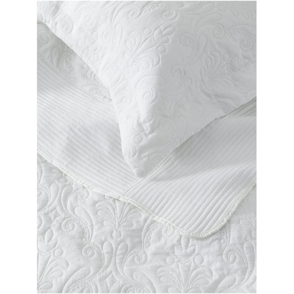 NIMA HOME Νυφικά Σετ Κουβερλί  Harmony - White - Image 2