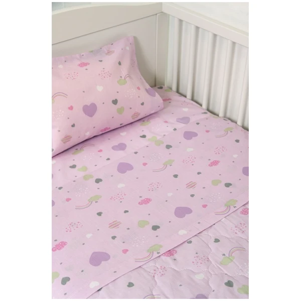 Naf Naf  Κουβερλί Little Hearts 302 - Lila - Image 2