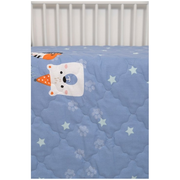 Naf Naf  Κουβερλί Little Zoo 301 - Blue - Image 3