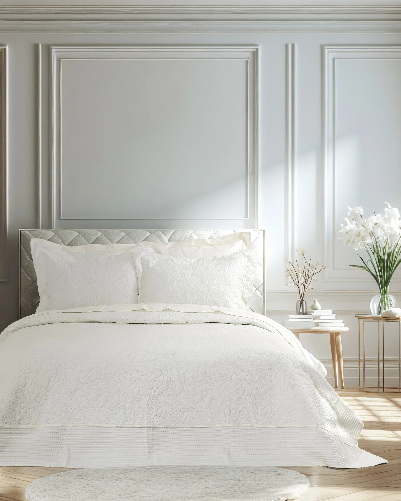 NIMA HOME Νυφικά Σετ Κουβερλί Heather - Ivory