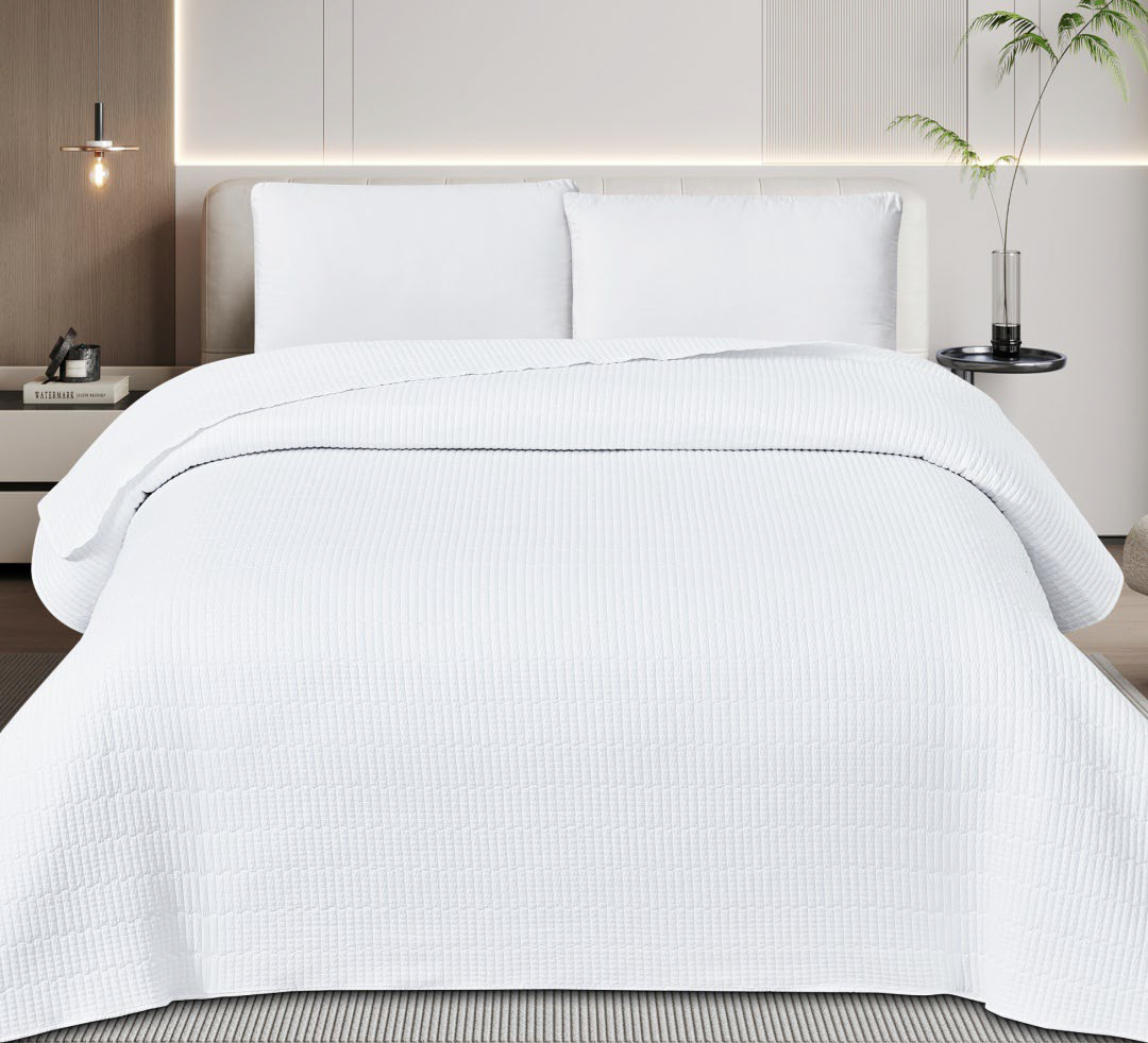 Κουβερλί Κεντημένο Λευκό – Λευκό HOME FABRICS