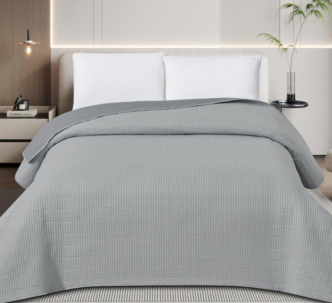 Κουβερλί Κεντημένο Silver – Γκρι HOME FABRICS