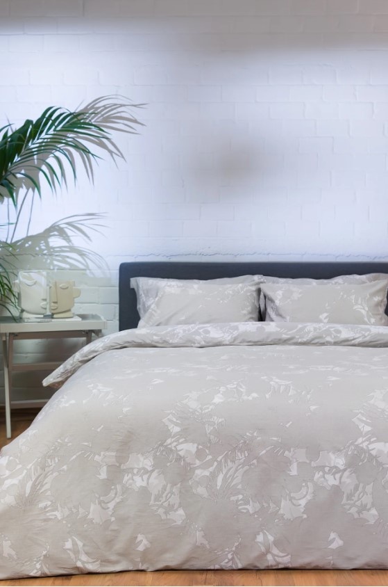 NAF NAF Σετ Παπλωματοθήκης Diamond - Amethyst Beige